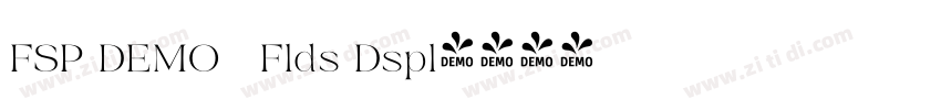 FSP DEMO   Flds Dspl字体转换